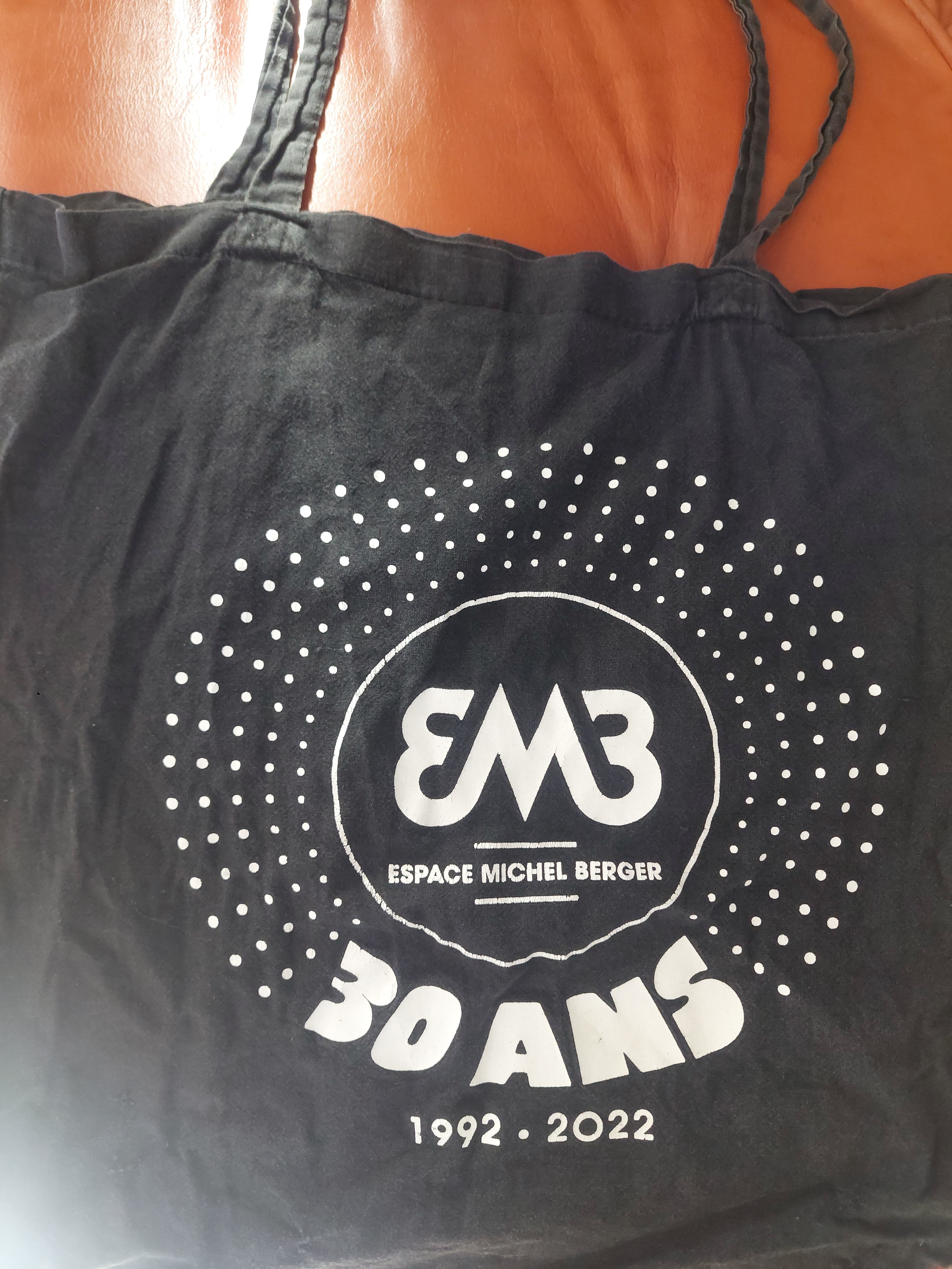 tote bag noir 30 ans